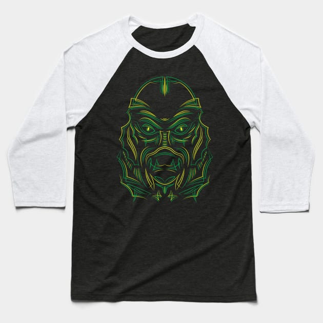 The Creature Pinstriped Baseball T-Shirt by Coot's